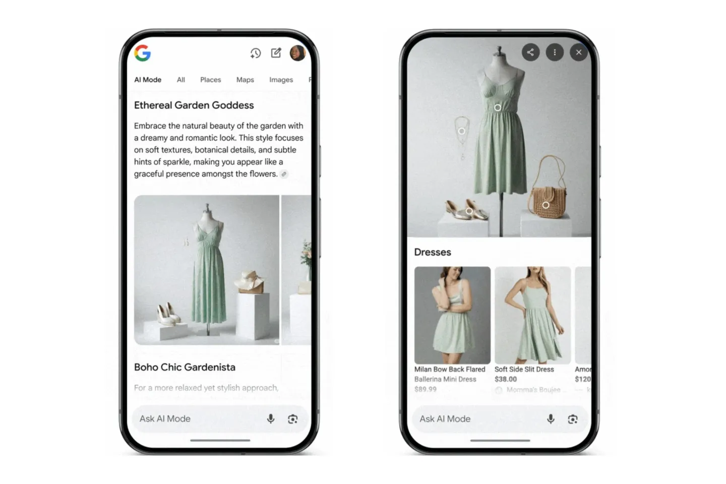 Google AI shopping features hero AI mode